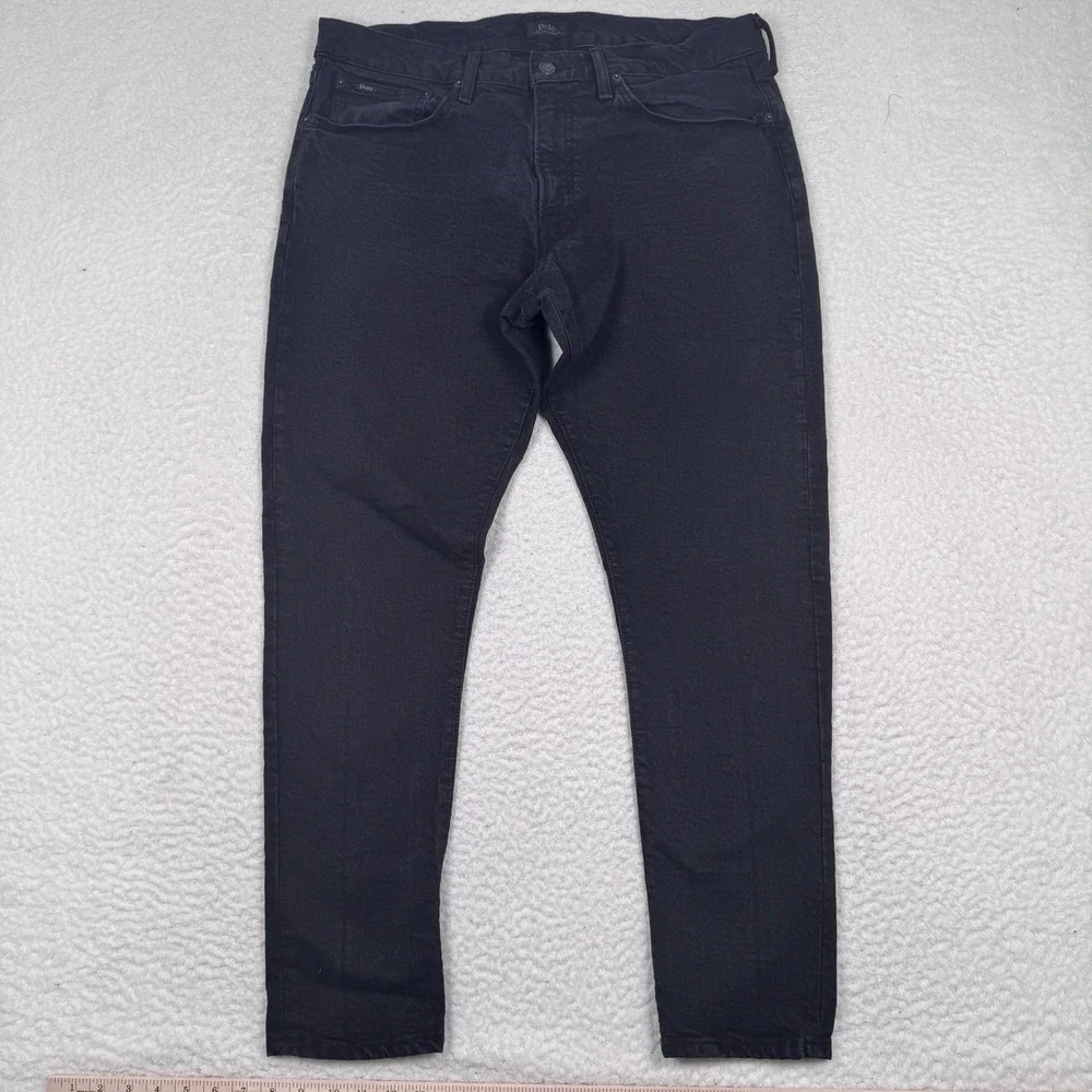 Polo Ralph Lauren The Sullivan Slim Jeans Mens 36x30 Black Denim Stretch RL Pant